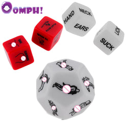 Oomph! 5pcs/set Funny Sex Dice 12 Positions Sexy Romance Love Humour Gambling Adult Games Erotic Craps Pipe Sex Toys For Couples