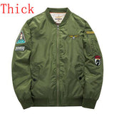 Plus Size 4XL 5XL Men Bomber Jacket 2016 Air Force One Hip Hop Patch Designs Slim Fit Pilot Bomber Jacket Coat Men Jackets,YA372