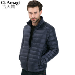 2016 Autumn Winter Duck Down Jacket, Ultra Light Thin plus size winter jacket for men Fashion mens Outerwear coat