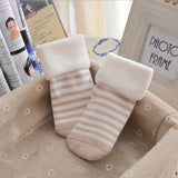Baby Socks 2016 New Winter Striped Terry Socks Thick Warm Children Infant Boys and Girls Baby Socks Cotton Newborn Socks 6Colors