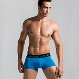 HQ 2017 New Men Hot Men's Boxer Solid Color Short Underwear Male Sexy Casual Boxer Europe and America Men Sexy Underwear DYY1527