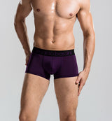 HQ 2017 New Men Hot Men's Boxer Solid Color Short Underwear Male Sexy Casual Boxer Europe and America Men Sexy Underwear DYY1527