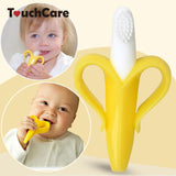 High Quality And Environmentally Safe Baby Teether Teething Ring Banana Silicone Toothbrush