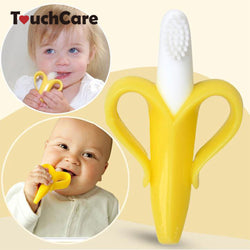 High Quality And Environmentally Safe Baby Teether Teething Ring Banana Silicone Toothbrush