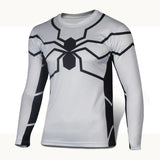 2016 high quality compression long sleeve T-shirt superman, batman, spiderman/captain America fitness  t-shirts men T-shirt