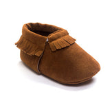 Hot PU Suede Leather Newborn Baby Boy Girl Baby Moccasins Soft Moccs Shoes Bebe Fringe Soft Soled Non-slip Footwear Crib Shoe