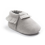 Hot PU Suede Leather Newborn Baby Boy Girl Baby Moccasins Soft Moccs Shoes Bebe Fringe Soft Soled Non-slip Footwear Crib Shoe