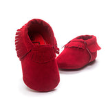 Hot PU Suede Leather Newborn Baby Boy Girl Baby Moccasins Soft Moccs Shoes Bebe Fringe Soft Soled Non-slip Footwear Crib Shoe