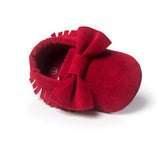 Hot PU Suede Leather Newborn Baby Boy Girl Baby Moccasins Soft Moccs Shoes Bebe Fringe Soft Soled Non-slip Footwear Crib Shoe