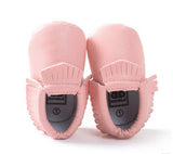 Hot PU Suede Leather Newborn Baby Boy Girl Baby Moccasins Soft Moccs Shoes Bebe Fringe Soft Soled Non-slip Footwear Crib Shoe