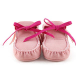 Spring Newborn Girls Fringe Anti-skid First Walkers Autumn Bowknot Kids Girl Cack Slip On Shallow Shoes
