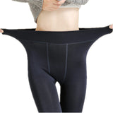 S-XL 8 Colors Women's Warm Velvet Leggings Winter Thick Leggings Knitted Stretch Spandex Slim Leggings Women