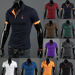 2015 Special Supply 10 Color Freeshipping  Full Cotton  Fashion New Fitting Short Sleeved T-shirt