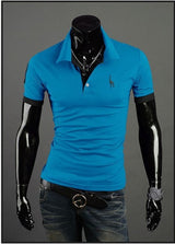 2015 Special Supply 10 Color Freeshipping  Full Cotton  Fashion New Fitting Short Sleeved T-shirt