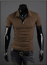 2015 Special Supply 10 Color Freeshipping  Full Cotton  Fashion New Fitting Short Sleeved T-shirt