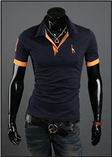 2015 Special Supply 10 Color Freeshipping  Full Cotton  Fashion New Fitting Short Sleeved T-shirt