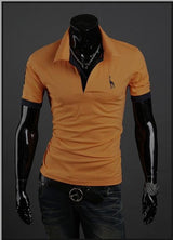 2015 Special Supply 10 Color Freeshipping  Full Cotton  Fashion New Fitting Short Sleeved T-shirt