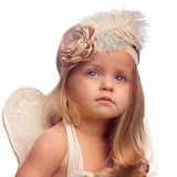 High Quality Fashion Design Baby Girls Head Accessories Hair band Party Flower Diamond Feather Headwear Baby Care