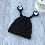 New Fashion 2016 Unique Design Children's  Hat Two Horns Insect Cartoon Cap Cute Baby Elastic knitted Wool Cap