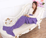 Knitted Mermaid Tail Blanket