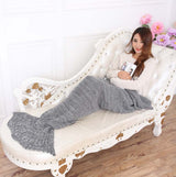 Knitted Mermaid Tail Blanket