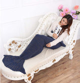 Knitted Mermaid Tail Blanket