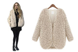 Trendy & Comfy Lambs Wool V-Neck Coat