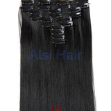 16 Colors Clip in Hair Extensions 25inch Long Straight Fake False Hair Extension Heat Resistant Synthetic Natural Hair Extension
