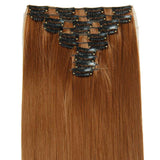 16 Colors Clip in Hair Extensions 25inch Long Straight Fake False Hair Extension Heat Resistant Synthetic Natural Hair Extension