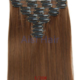 16 Colors Clip in Hair Extensions 25inch Long Straight Fake False Hair Extension Heat Resistant Synthetic Natural Hair Extension