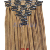 16 Colors Clip in Hair Extensions 25inch Long Straight Fake False Hair Extension Heat Resistant Synthetic Natural Hair Extension