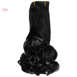 False Hair Extensions Synthetic Hair with Clip 8pcs 18 Clips in Hair Extension 20" Long Curly  Hairpiece Heat Resistant Hair