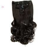 False Hair Extensions Synthetic Hair with Clip 8pcs 18 Clips in Hair Extension 20" Long Curly  Hairpiece Heat Resistant Hair