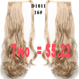pony Tails ponytails hair pieces 22" Synthetic Hair Long Cruly Clip In Ribbon Ponytail Hair Extensions curly Hairpiece Fake Hair