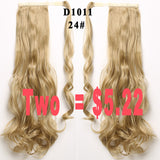 pony Tails ponytails hair pieces 22" Synthetic Hair Long Cruly Clip In Ribbon Ponytail Hair Extensions curly Hairpiece Fake Hair