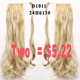 pony Tails ponytails hair pieces 22" Synthetic Hair Long Cruly Clip In Ribbon Ponytail Hair Extensions curly Hairpiece Fake Hair