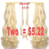 pony Tails ponytails hair pieces 22" Synthetic Hair Long Cruly Clip In Ribbon Ponytail Hair Extensions curly Hairpiece Fake Hair