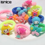 isnice 14 Pcs (7pairs) Cartoon Candy Color Gum for Hair band Headwear baby Girl Hair accessories kids Christmas Gift birthday