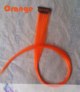 20 Inches  16 Color Synthetic Hair Extension Long Straight Clip In Hair Extensions Heat Resistant Colorful Hairpiece