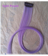 20 Inches  16 Color Synthetic Hair Extension Long Straight Clip In Hair Extensions Heat Resistant Colorful Hairpiece