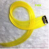20 Inches  16 Color Synthetic Hair Extension Long Straight Clip In Hair Extensions Heat Resistant Colorful Hairpiece