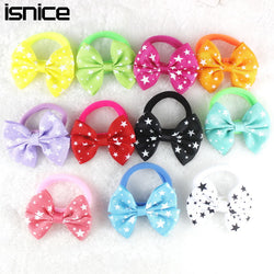 5pair/10Pcs 2 Inch Ribbon Hairbow Girls hair top hair clip For Girl Dot/Print Bow Hairpin Baby Children accessories gum for hair