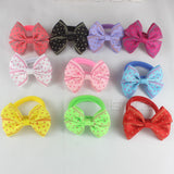 5pair/10Pcs 2 Inch Ribbon Hairbow Girls hair top hair clip For Girl Dot/Print Bow Hairpin Baby Children accessories gum for hair