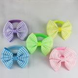 5pair/10Pcs 2 Inch Ribbon Hairbow Girls hair top hair clip For Girl Dot/Print Bow Hairpin Baby Children accessories gum for hair