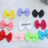 5pair/10Pcs 2 Inch Ribbon Hairbow Girls hair top hair clip For Girl Dot/Print Bow Hairpin Baby Children accessories gum for hair