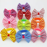 5pair/10Pcs 2 Inch Ribbon Hairbow Girls hair top hair clip For Girl Dot/Print Bow Hairpin Baby Children accessories gum for hair