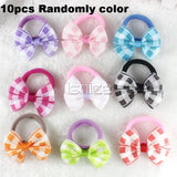5pair/10Pcs 2 Inch Ribbon Hairbow Girls hair top hair clip For Girl Dot/Print Bow Hairpin Baby Children accessories gum for hair