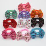 5pair/10Pcs 2 Inch Ribbon Hairbow Girls hair top hair clip For Girl Dot/Print Bow Hairpin Baby Children accessories gum for hair