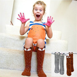 2017 Cartoon Fox Baby Socks  Cute Knee Leg Warmers Unisex Girl Boy Socks Child Infant Baby Clothes Wear