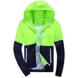 2017 Stylish Fashion High Quality  Jacket Coats, Men Causal Hooded  Jacket,Men Thin Windbreaker Zipper Coats Outwear